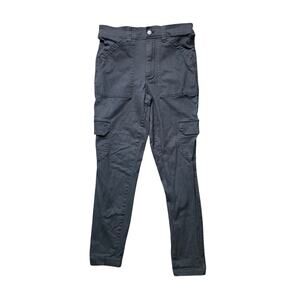 GAP High Rise Cargo Legging Pants Womens 6 Cast Iron Gray Stretch